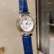 New Pasha De Cartier Watch 35mm white face blue leather strap replica (2)_th.jpg